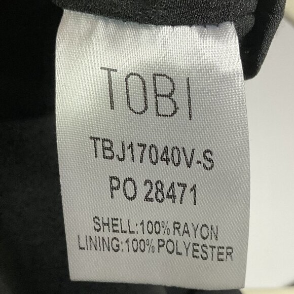 NWT Tobi Danielle Romper, Black, Medium, Lined Shorts, Open Back, Deep V-neck - Picture 11 of 16